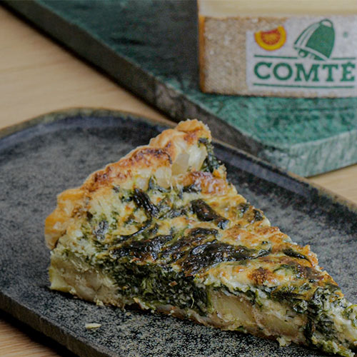Quiche de queso comté
