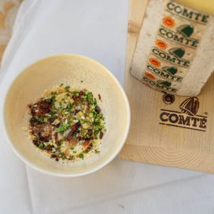 Tartiflette con queso Comté, rattes y chicon confit X Sofie Dumont