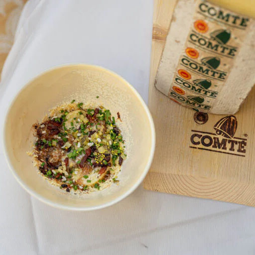 Tartiflette con queso Comté, rattes y chicon confit X Sofie Dumont