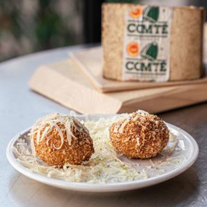 Croqueta de jamón ibérico y Comté