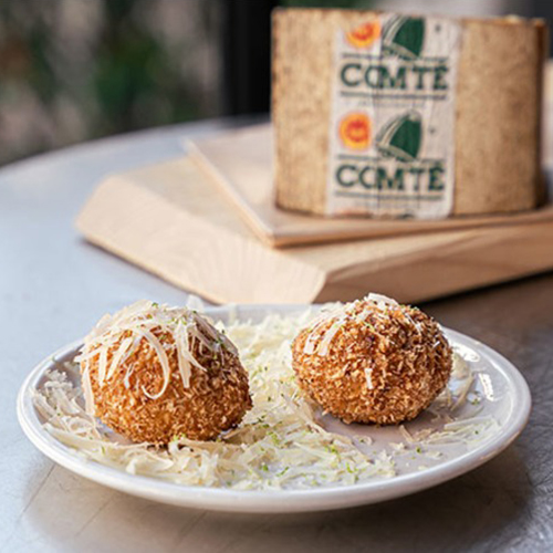 Croqueta de jamón ibérico y Comté