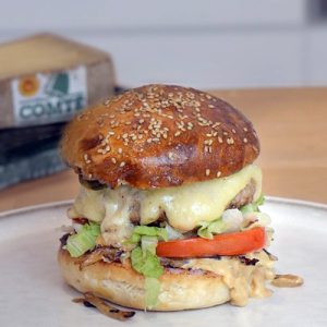 Hamburguesa de queso comté