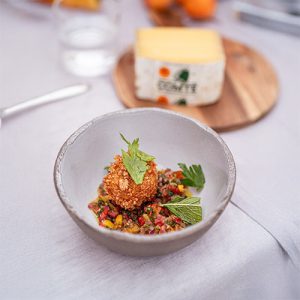 Arancini con Comté DOP, romanesco picante y hierbas X Whoogy’s