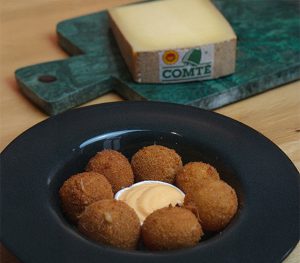 Bolas de queso con queso Comté